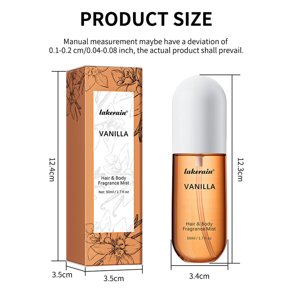 Vanilla and Rose Fragrance Mist Body Spray
