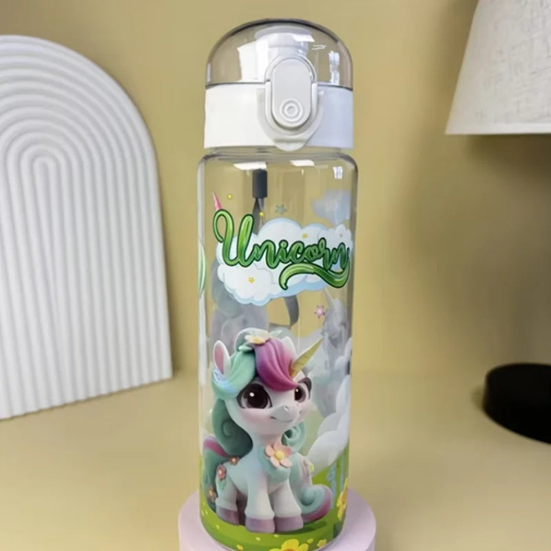 Fantia 700ml Unicorn Water Bottle BPA Free Leak Proof Sports Space Cup - 10