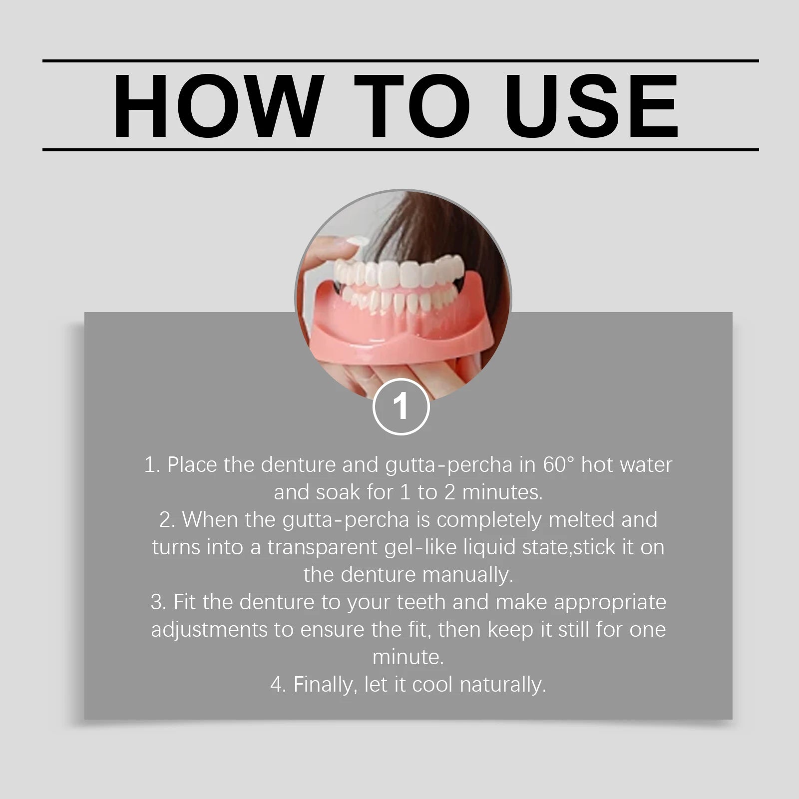 Silicone Denture Set Temporary False Teeth Veneers - 14