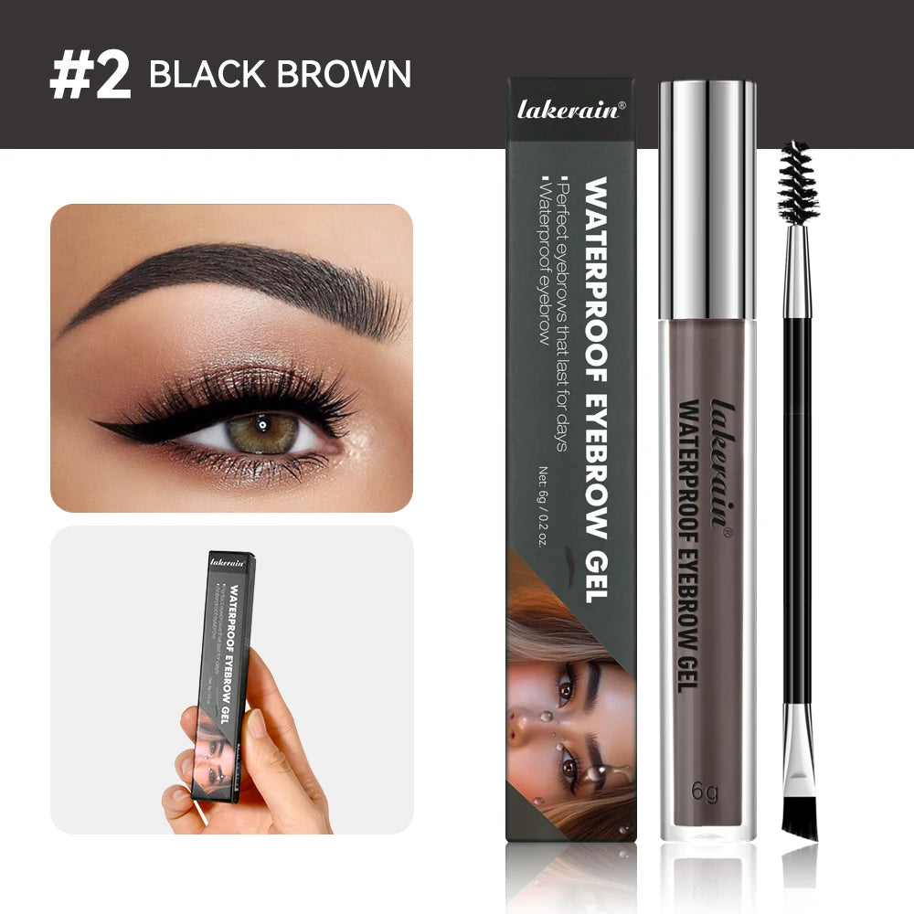 Waterproof Eyebrow Gel Set Long Lasting Liquid Tint Makeup - 23