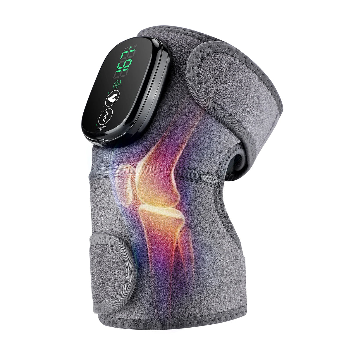 Cordless Heated Knee Massager and Heating Pad