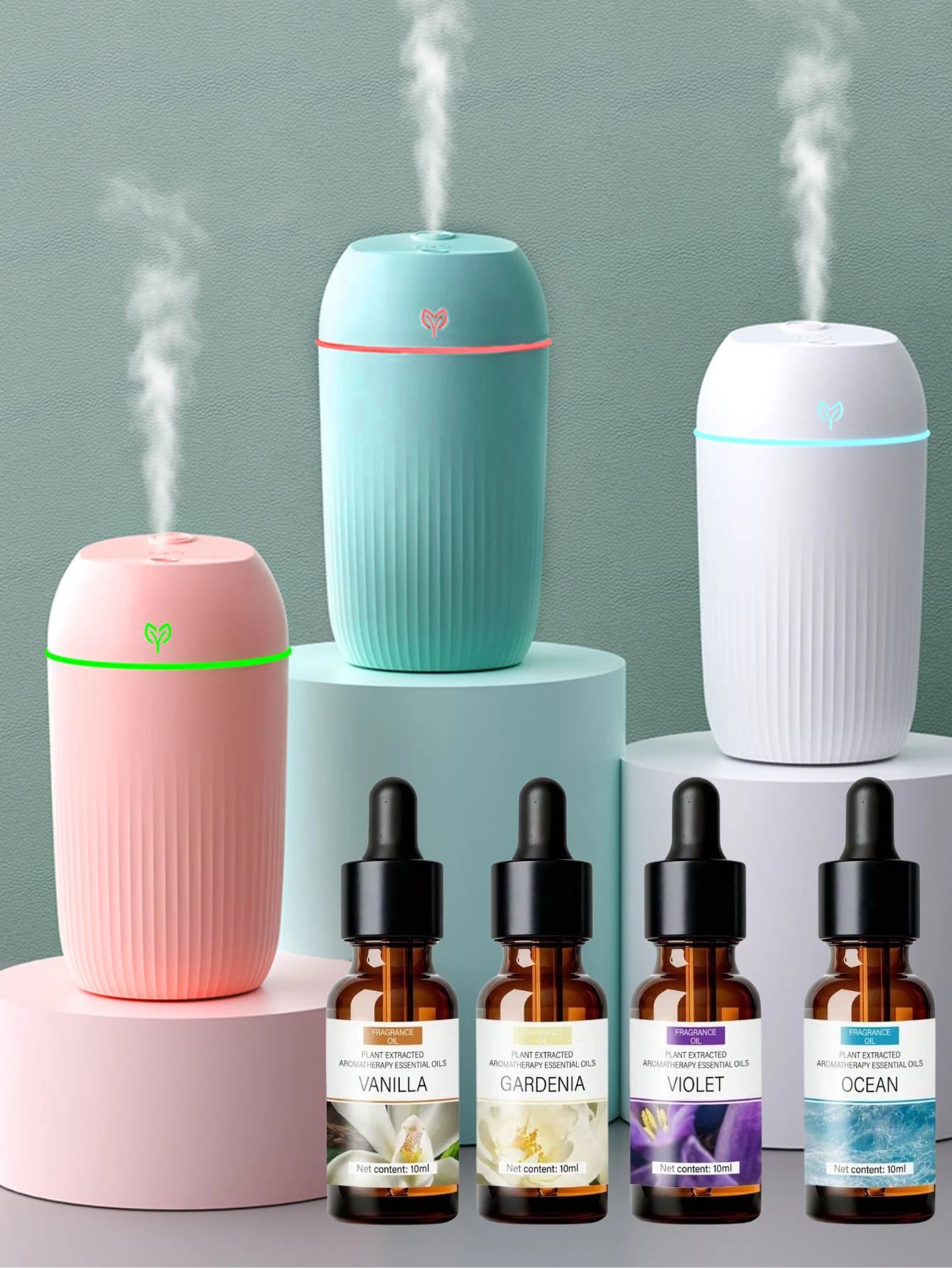 420ml Portable USB Ultrasonic Air Humidifier Essential Oil Diffuser