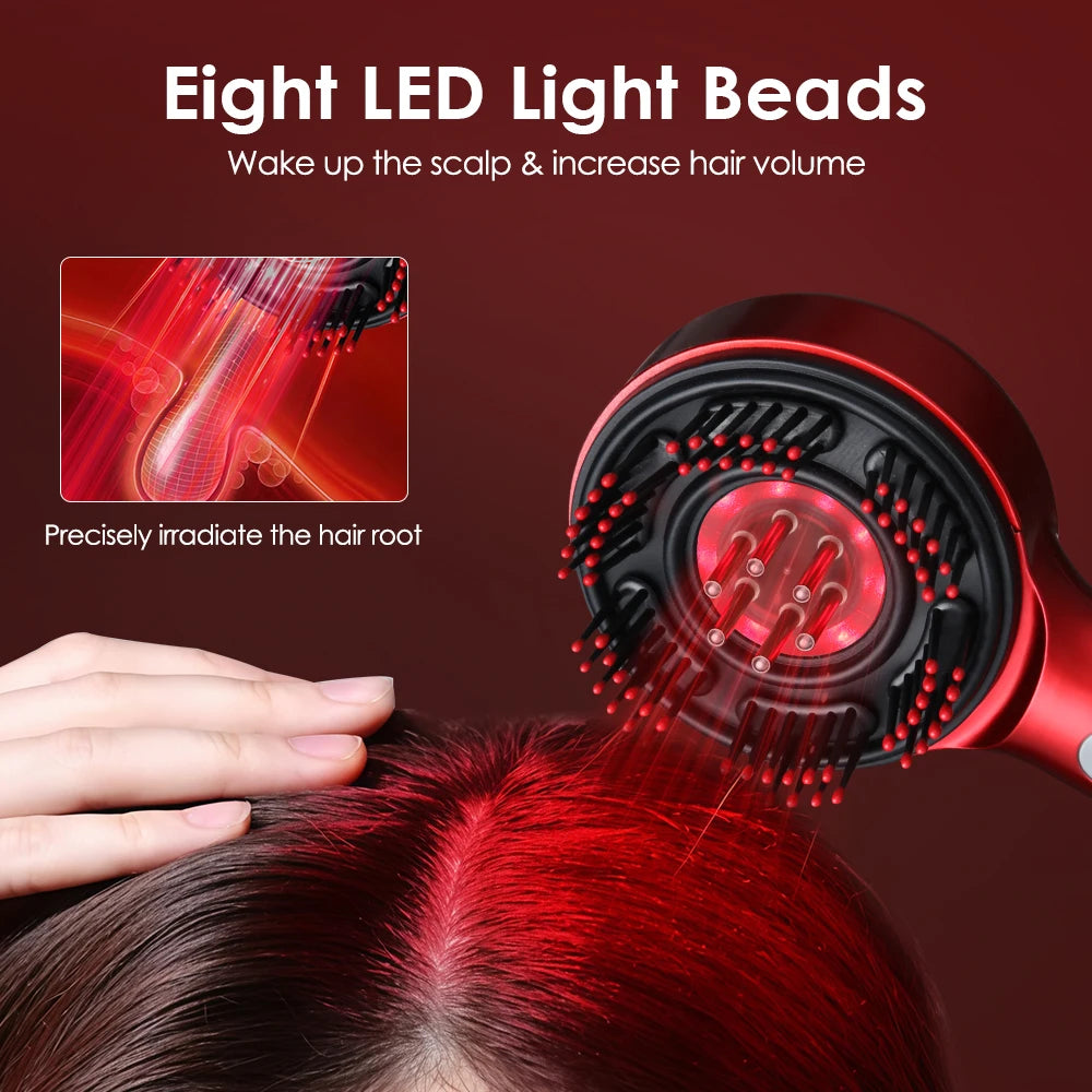 Electric Scalp Massager Hair Growth Oil Applicator Comb - 3