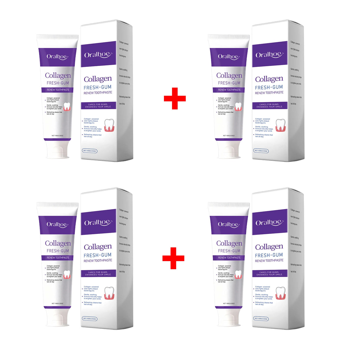 Collagen Whitening Toothpaste Fresh Breath Gum Care