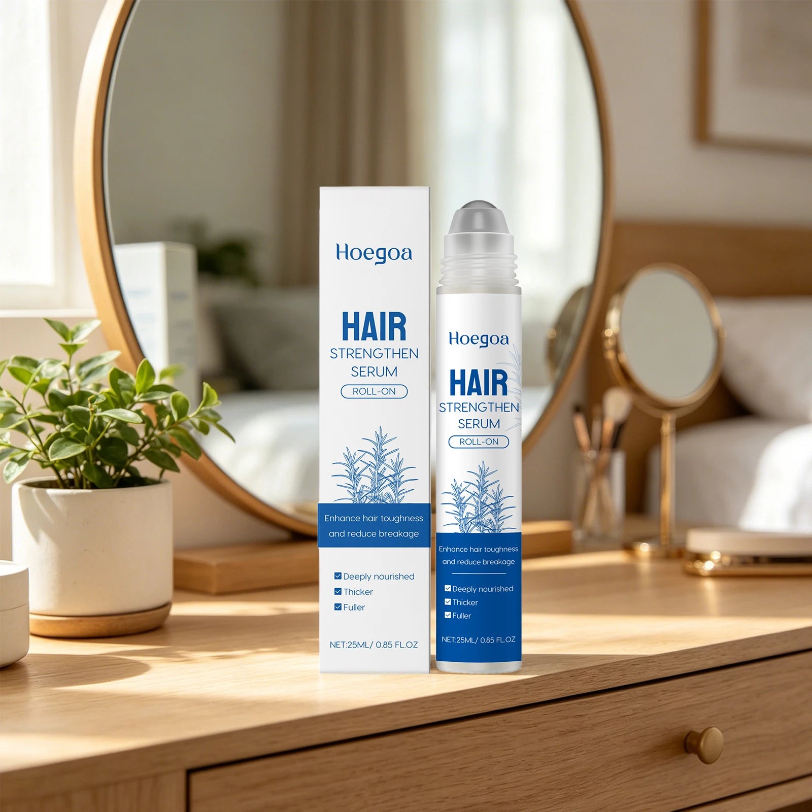 Rosemary Hair Growth Serum Roll On Anti Hair Loss Care Oil - 4