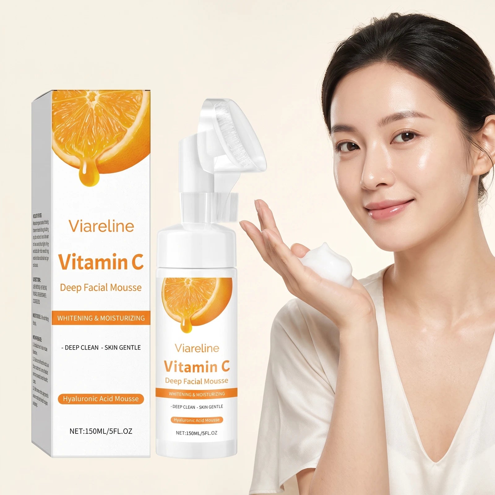 Vitamin C Facial Cleanser Deep Pore Cleansing Foam - 2