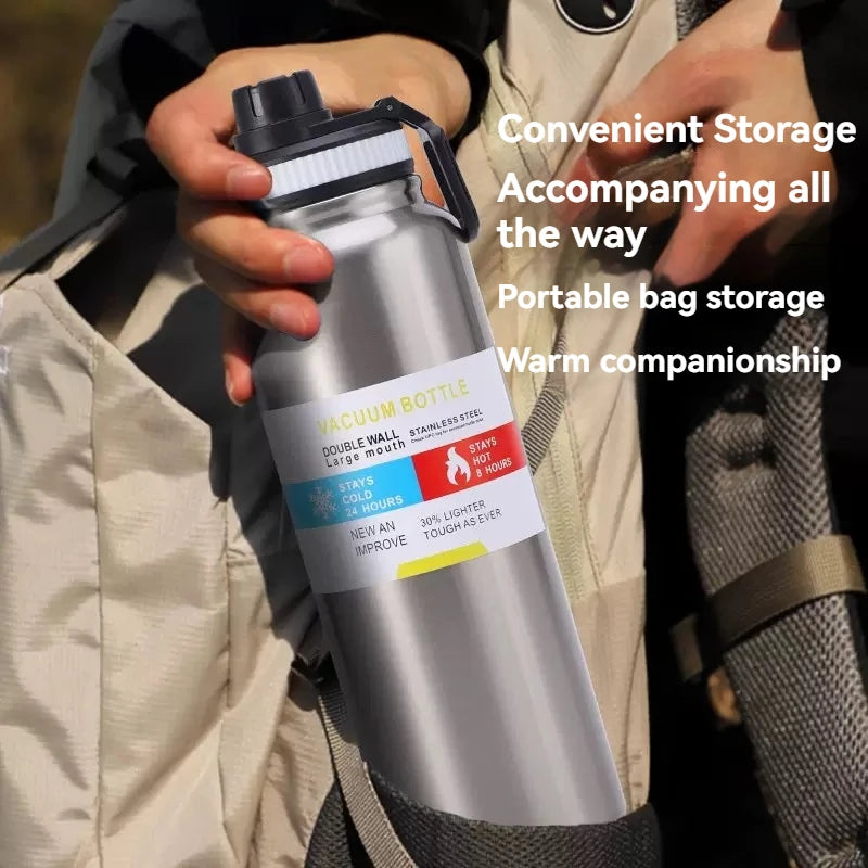 Insulated Stainless Steel Vacuum Flask Thermal Water Bottle Sport Cup