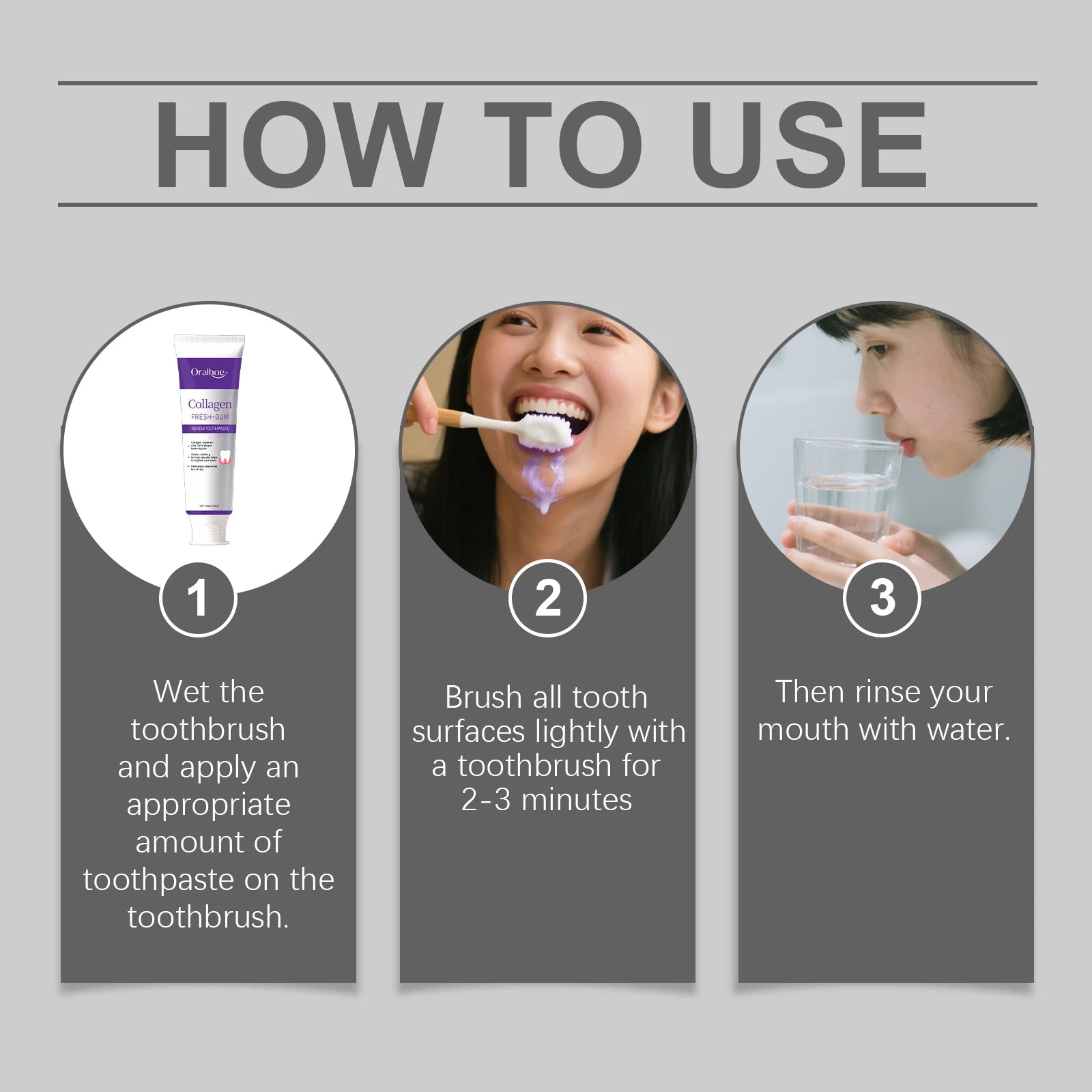 Collagen Whitening Toothpaste Fresh Breath Gum Care - 15