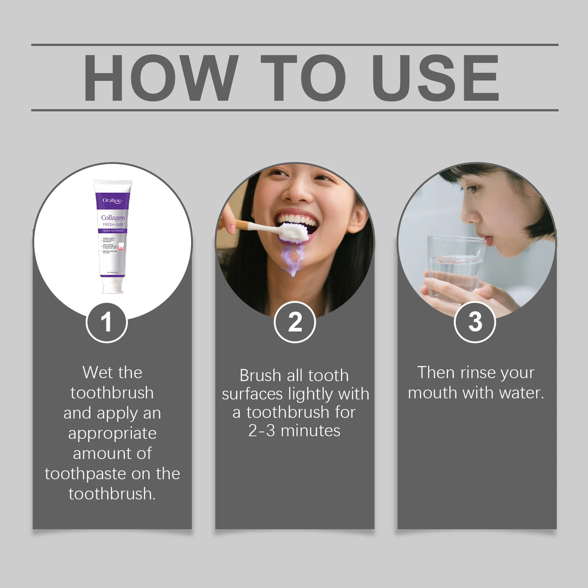 Collagen Whitening Toothpaste Fresh Breath Gum Care