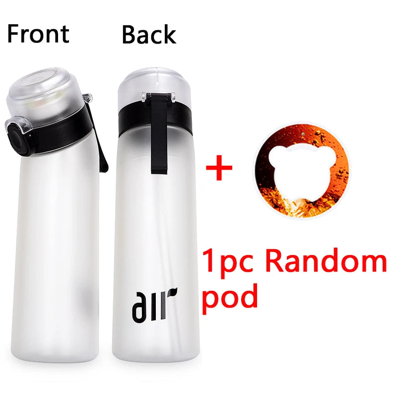 800ml Scented Water Bottle Portable Flavor Pod Sports Hydration Cup - 23