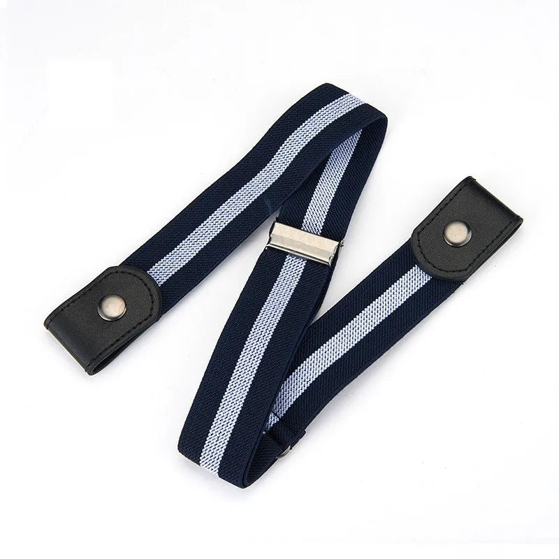 Invisible Elastic Belt Buckle Free Stretch Waistband for Jeans - 6