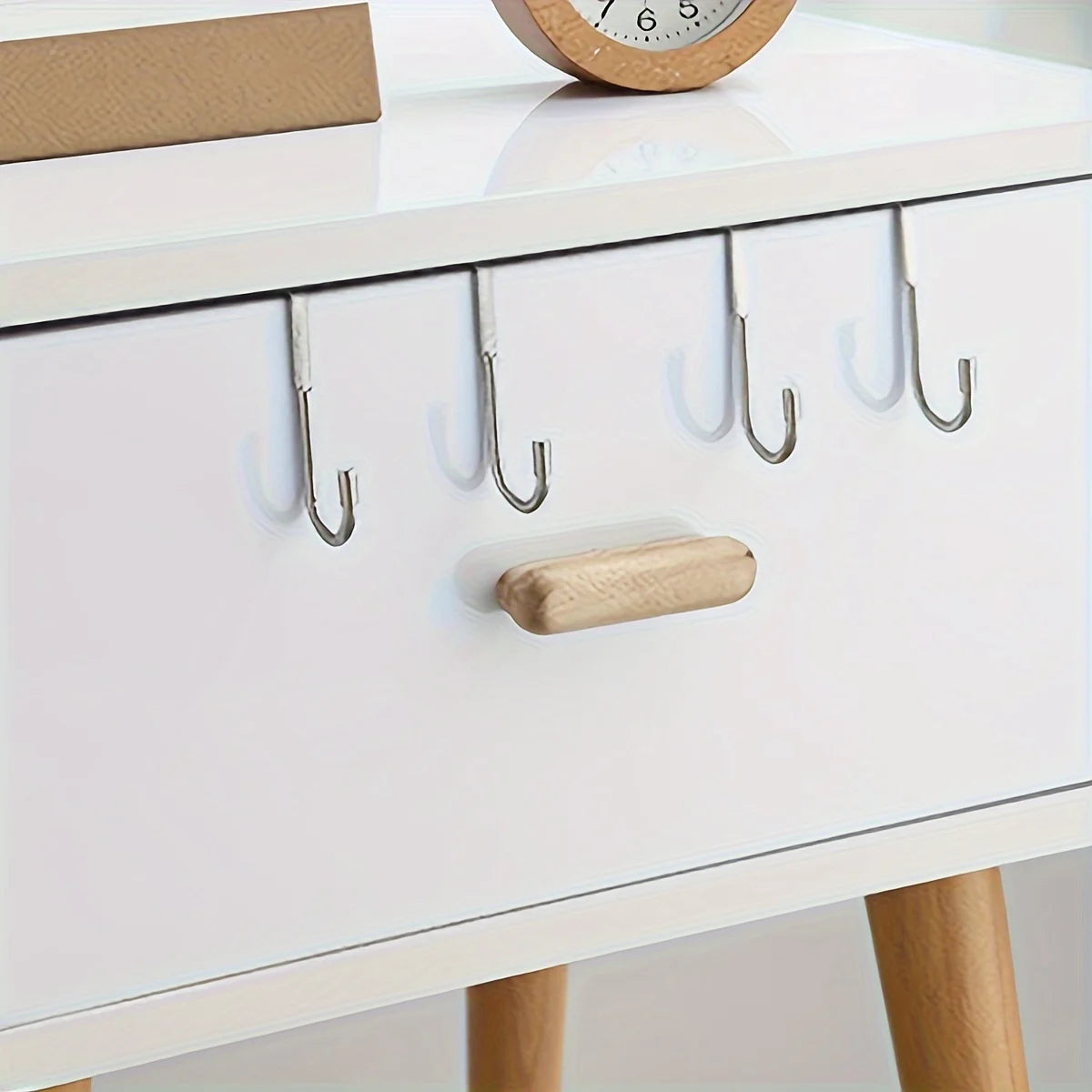 Stainless Steel Over Door Hook Double Hanger for Kitchen and Bathroom - 14