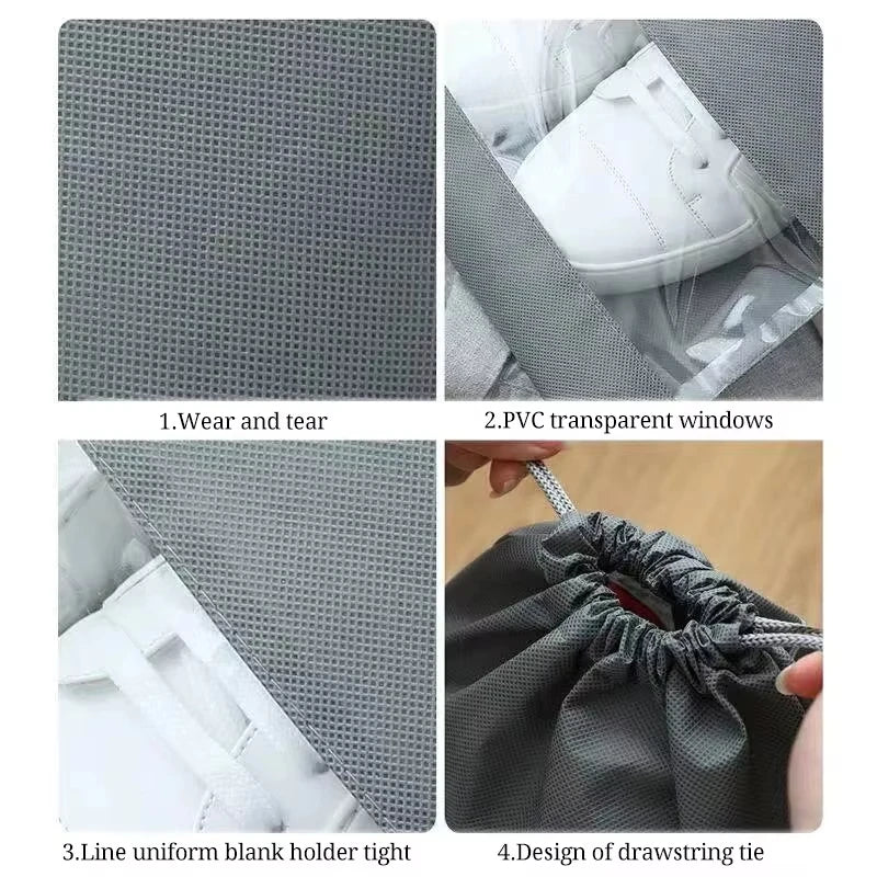 Portable Shoe Storage Bags Waterproof Travel Organizer Pouches - 8