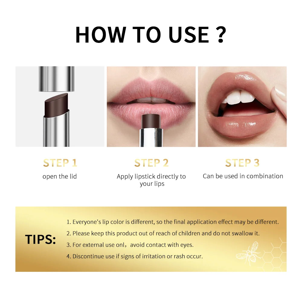 Lakerain Moisturizing Natural Lip Plumper Lipstick Gloss - 6