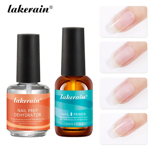 Nail Primer And Dehydrator Set Professional Manicure Prep Gel