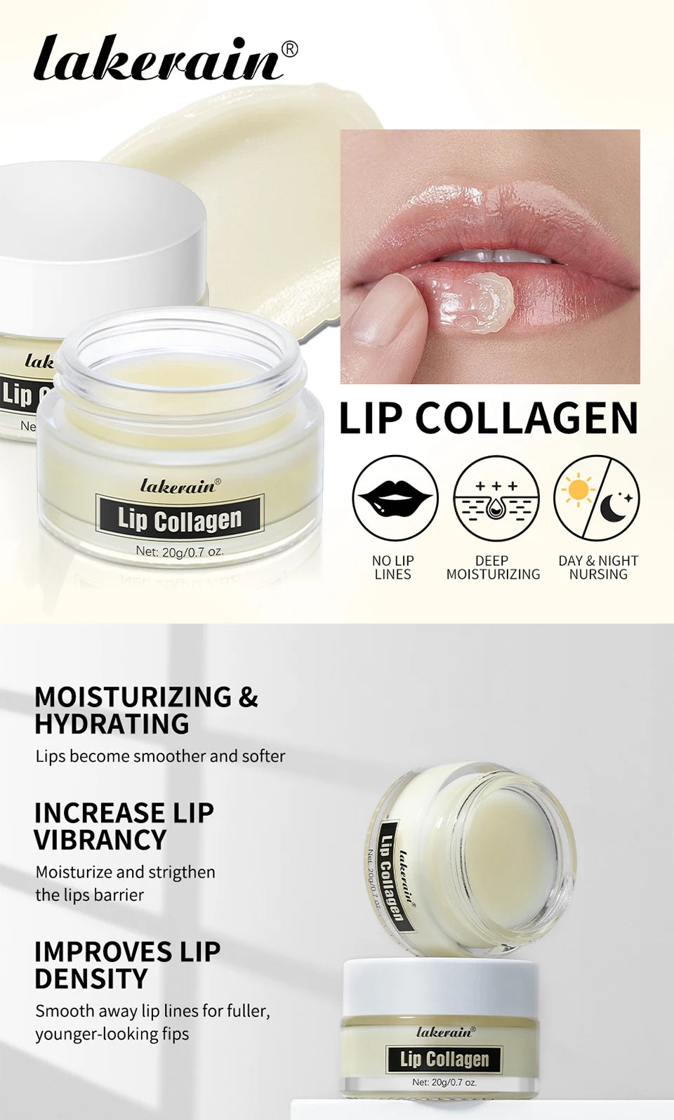 Collagen Lip Mask Moisturizing Hydrating Dry Lips Treatment