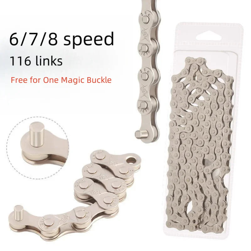 Durable Bicycle Chain for MTB Road Bike 6 7 8 9 10 11 12 Speed Gear - 14