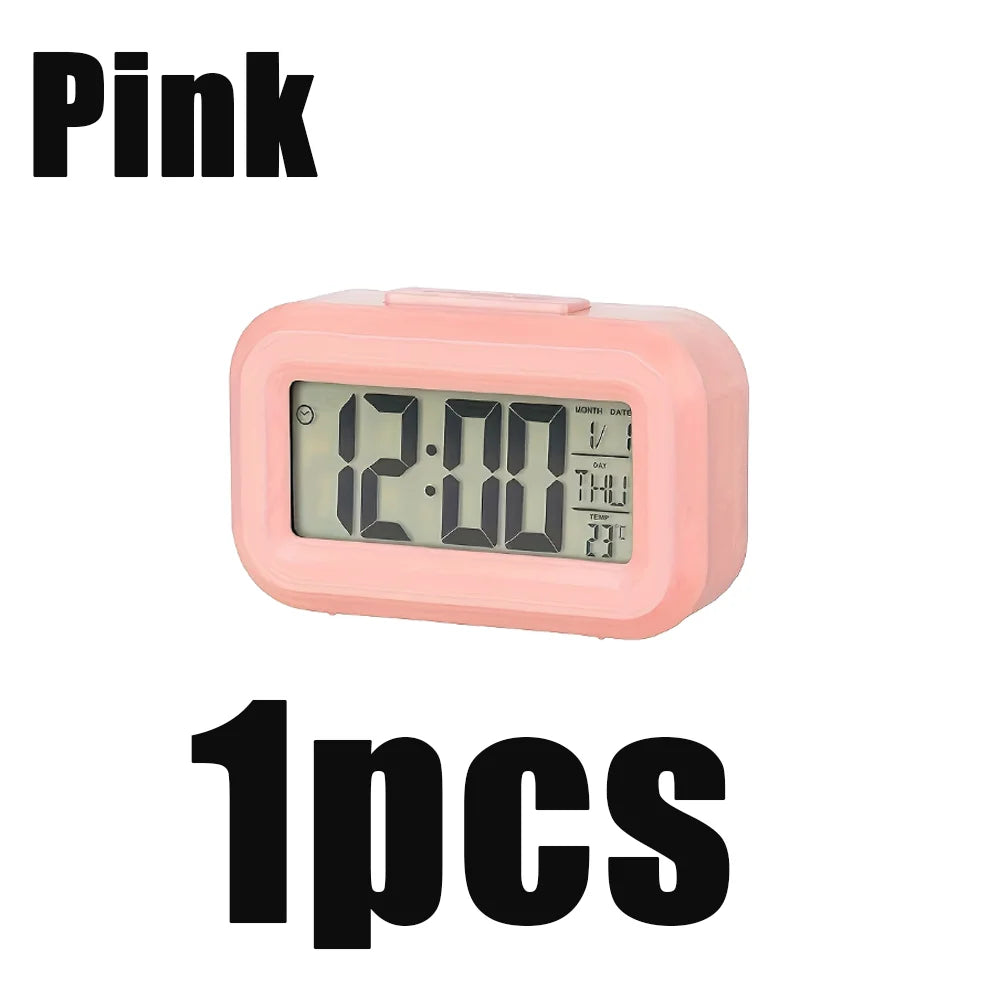 Digital Alarm Clock with Temperature Calendar and LED Display - 18