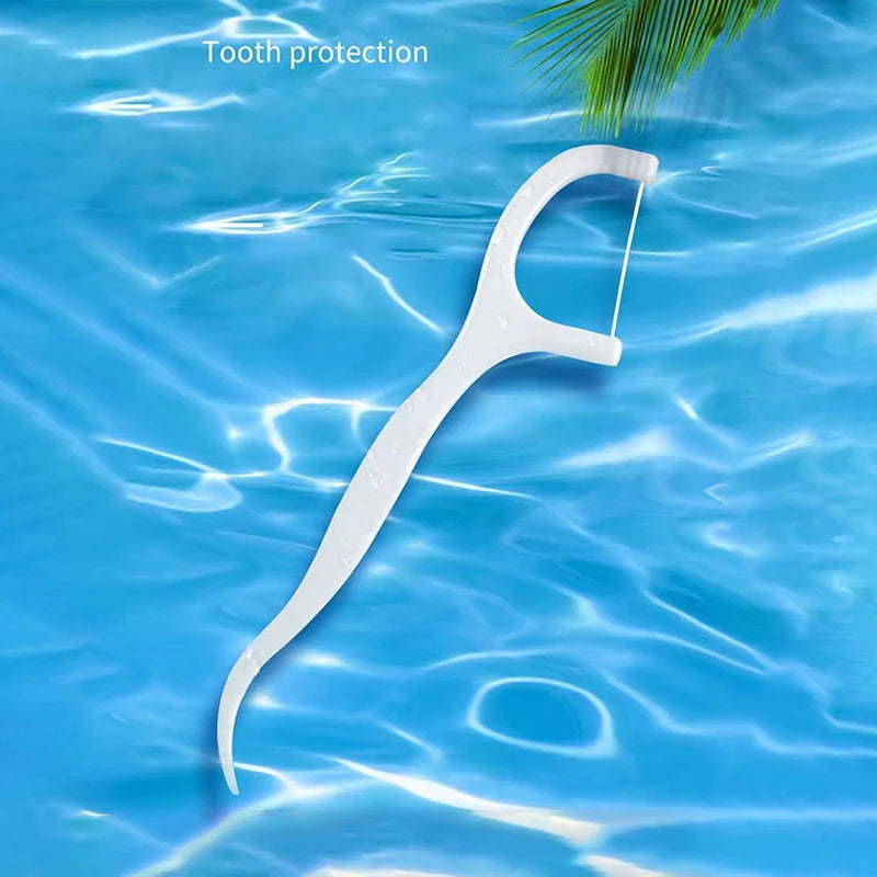 Portable Disposable Dental Floss Picks Toothpick Dispenser