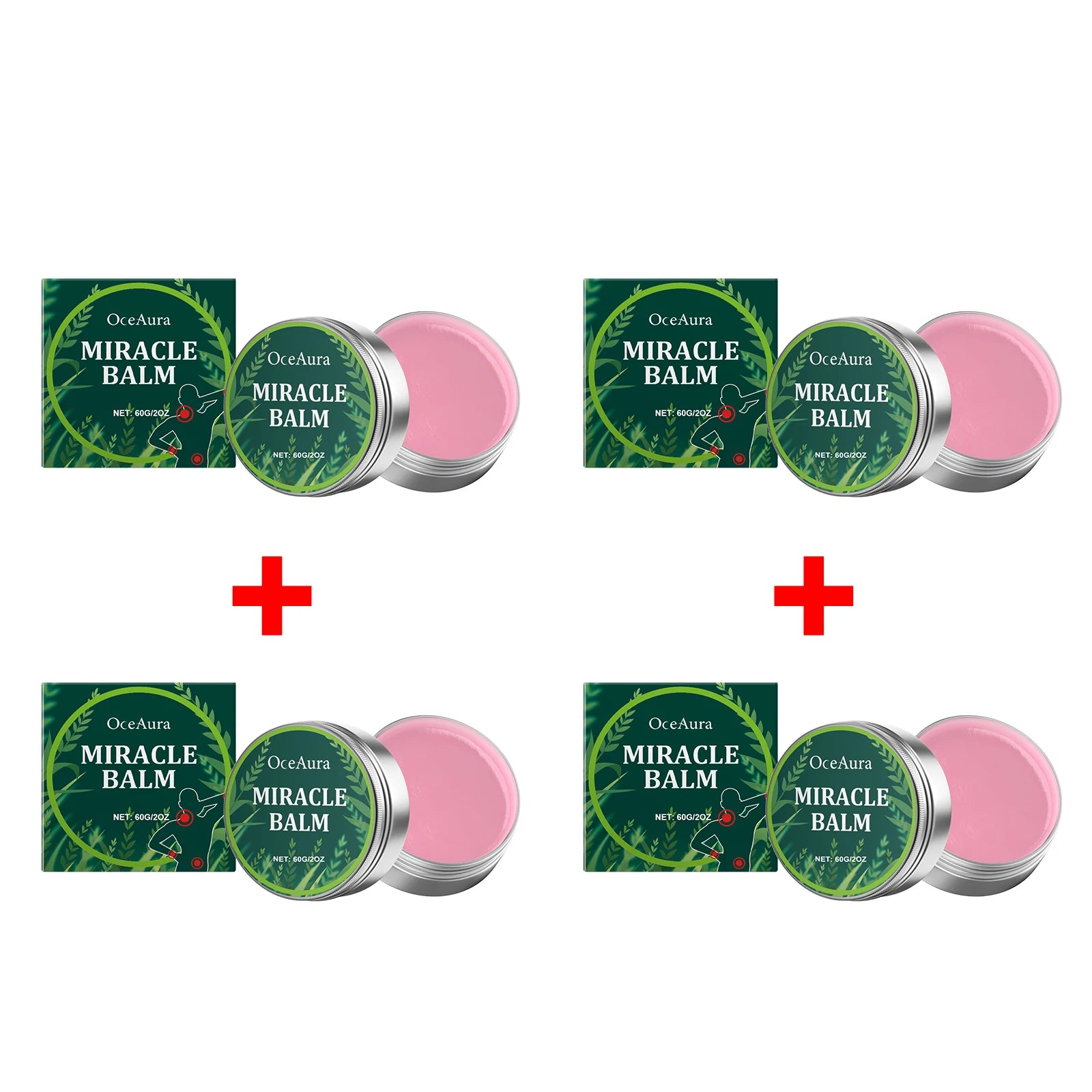 OceAura Herbal Body Massage Balm Miracle Muscle & Joint Relief Cream - 14