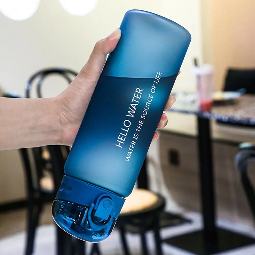 780ml Frosted Sports Water Bottle Leakproof Gym Travel Drinking Flask