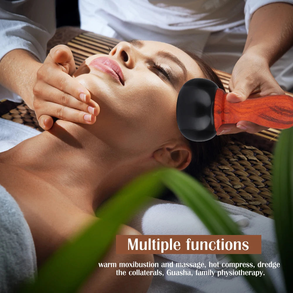 Electric Bianstone Hot Stone Gua Sha Massager