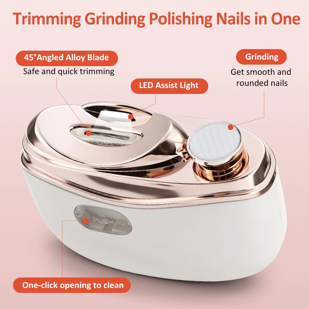 Electric Nail Clipper Automatic Trimmer And Grinder - 14