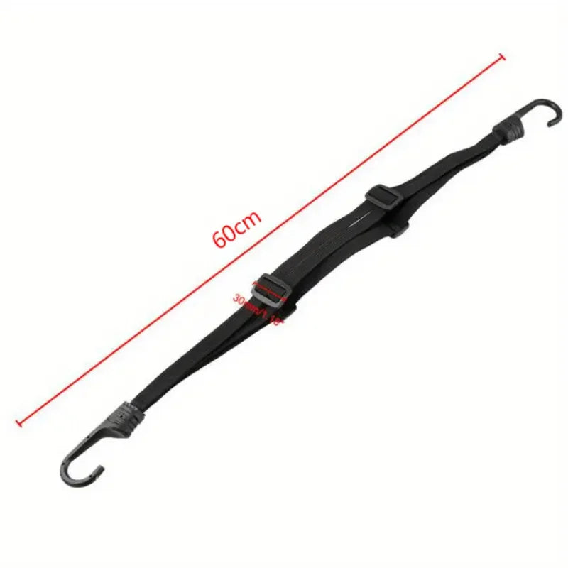 Motorcycle Helmet Cargo Net Adjustable Luggage Bungee Cord Strap