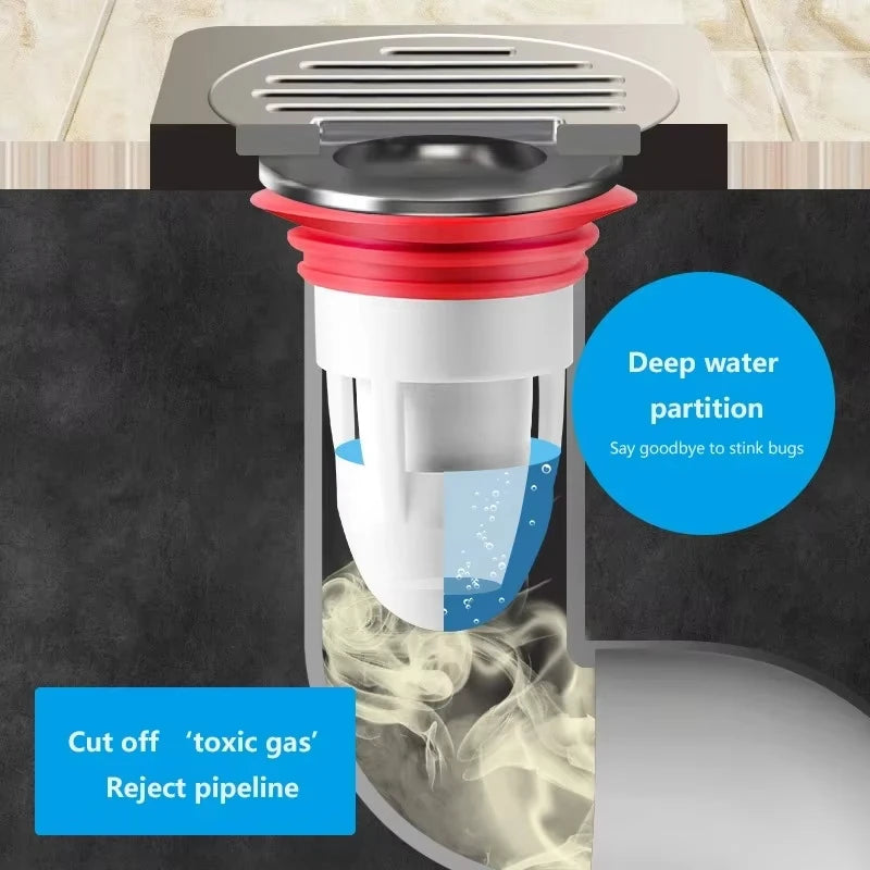 Anti Odor Floor Drain Core Sewer Deodorizer and Pest Control Trap