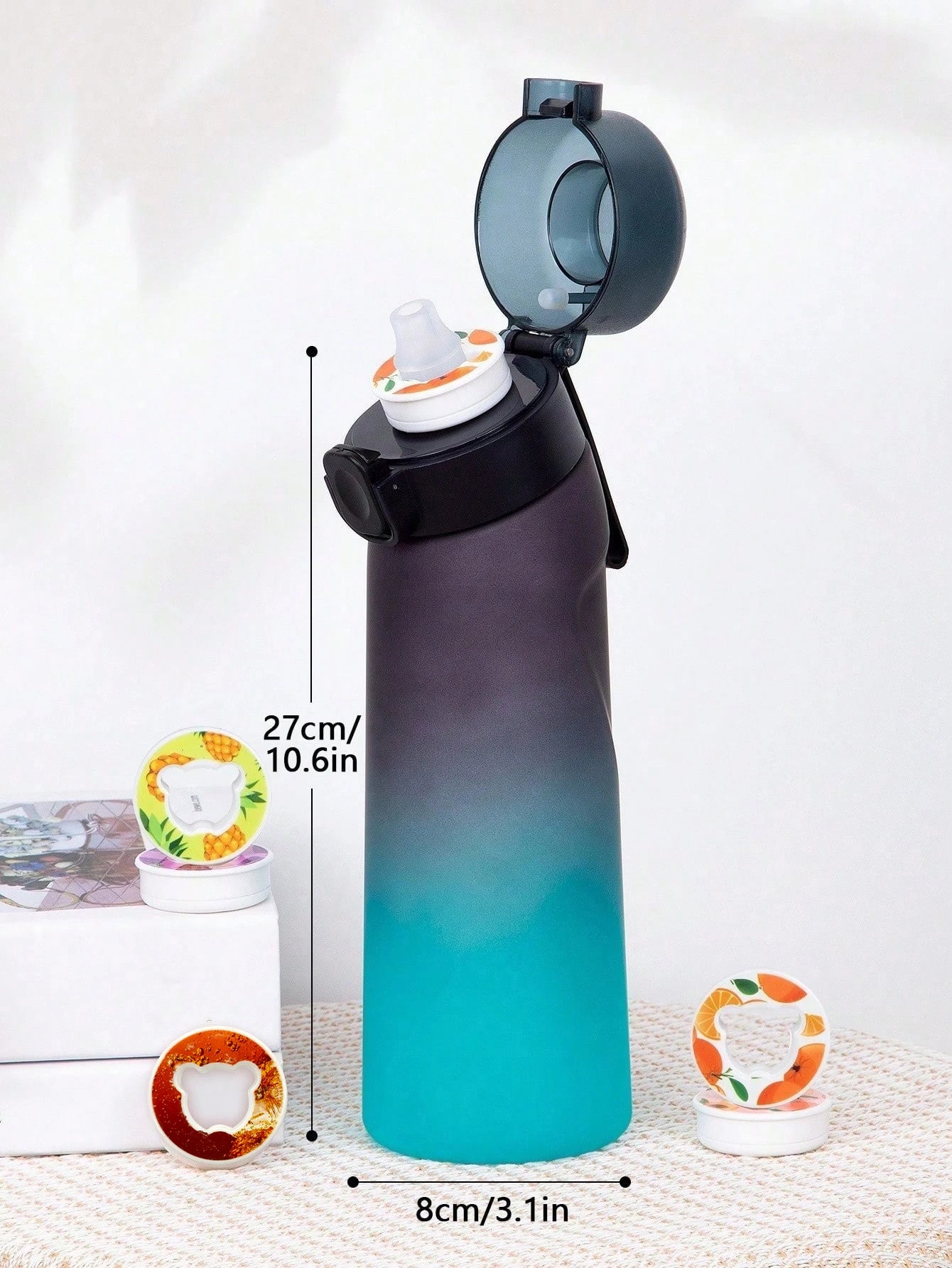 650ml Flavored Water Bottle Scented Air Infused Sports Cup with Pod - 6