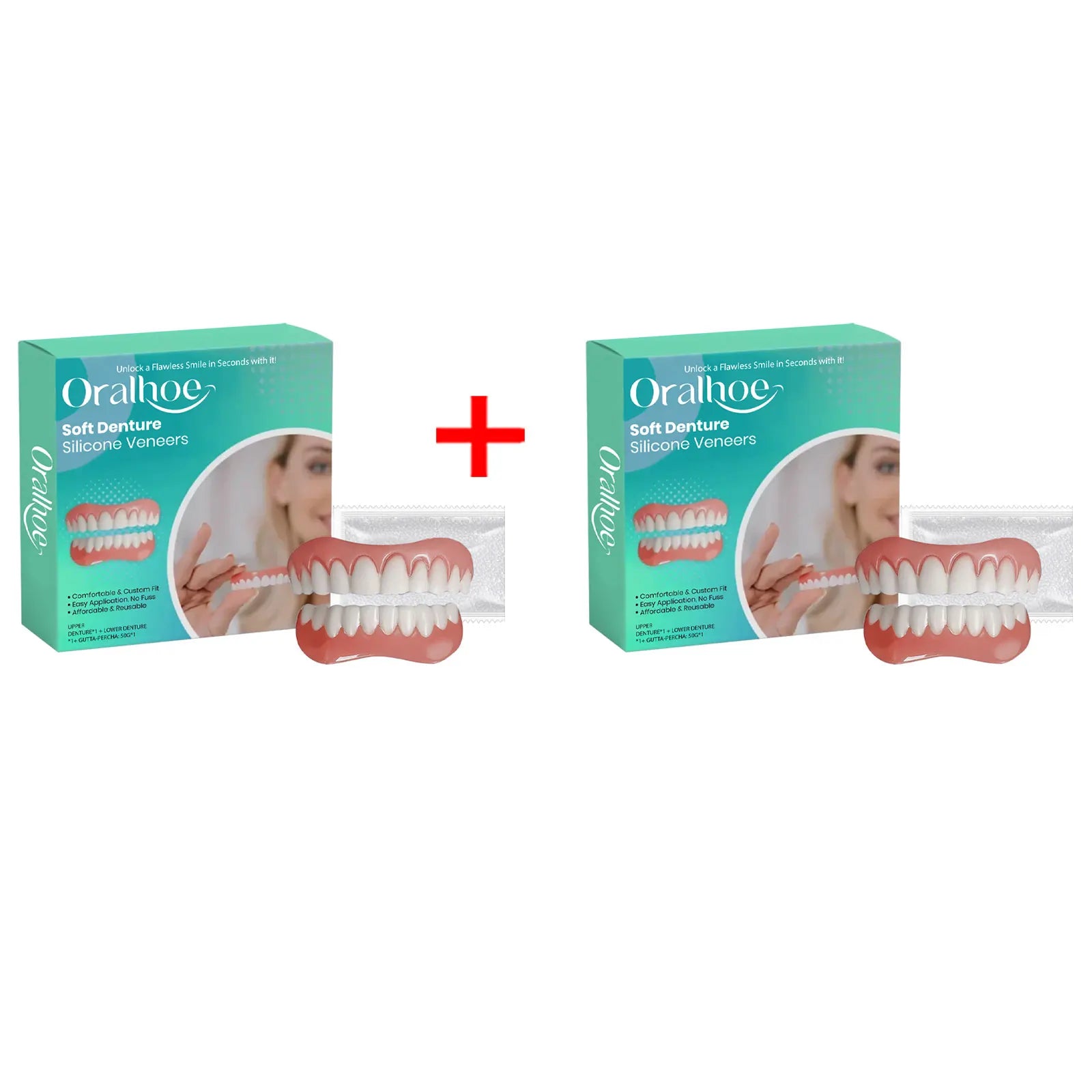 Silicone Dentures False Teeth Full Set Reline Kit - 15