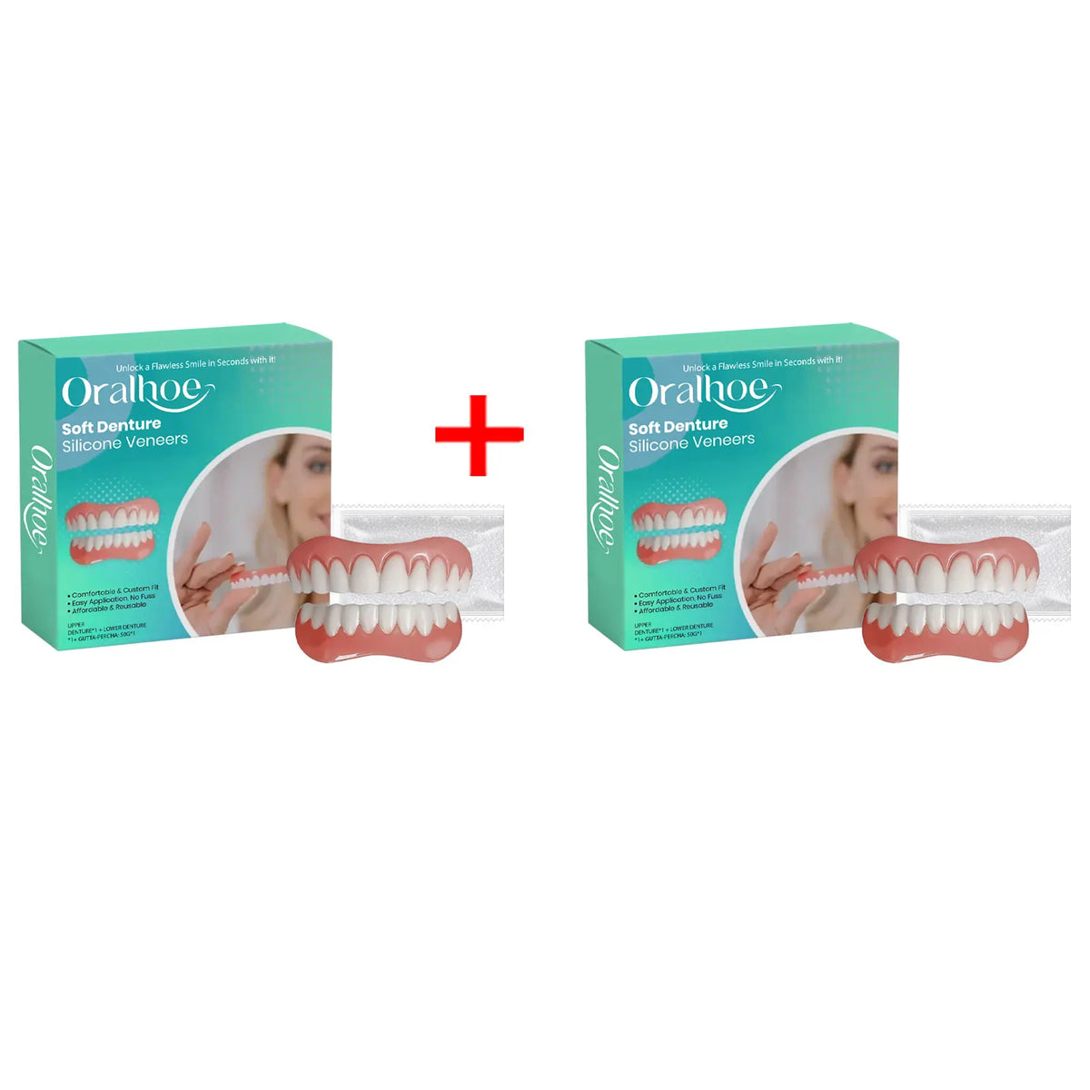 Silicone Dentures False Teeth Full Set Reline Kit