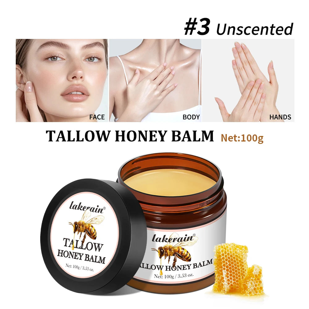 Whipped Beef Tallow and Honey Balm Face Cream
