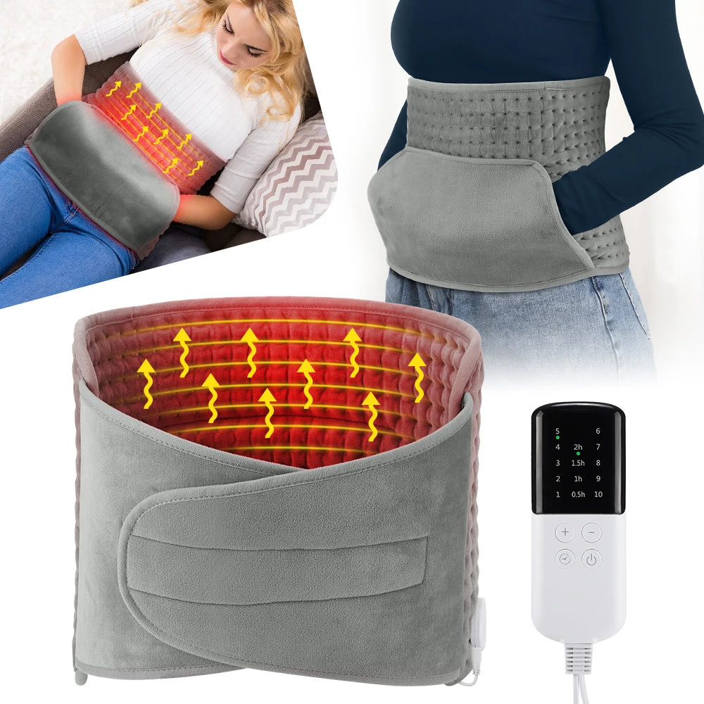 Electric Heating Waist Belt Thermal Pad Back Warmer - 19