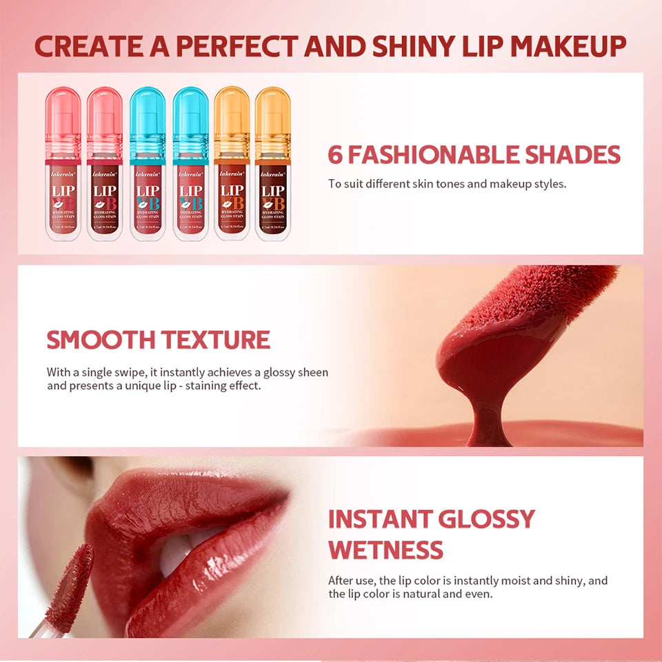 Lakerain Lip Stain Hydrating Gloss & Long Lasting Moisturizer
