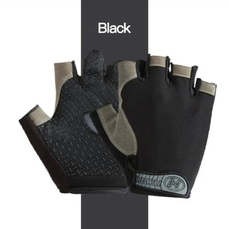 Fingerless Cycling Gloves Anti-Slip Shockproof Sports Training Mitts