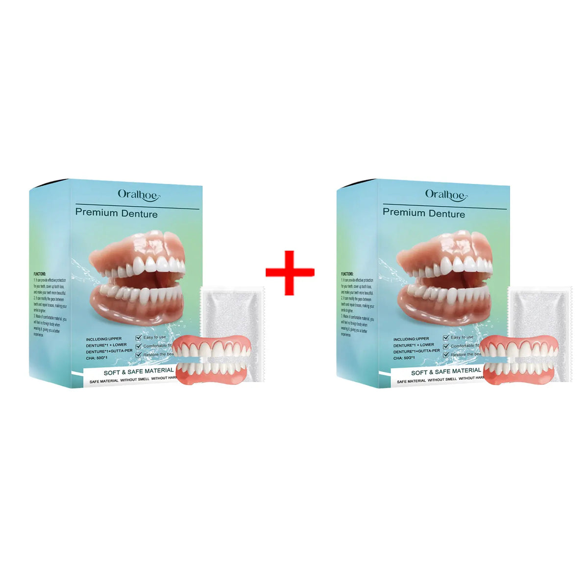 Silicone Denture Set Temporary False Teeth Veneers