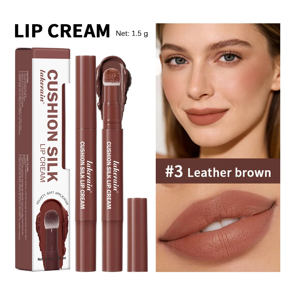 Lakerain Cushion Silk Lip Cream Matte Velvet Lip Glaze Blush - 22