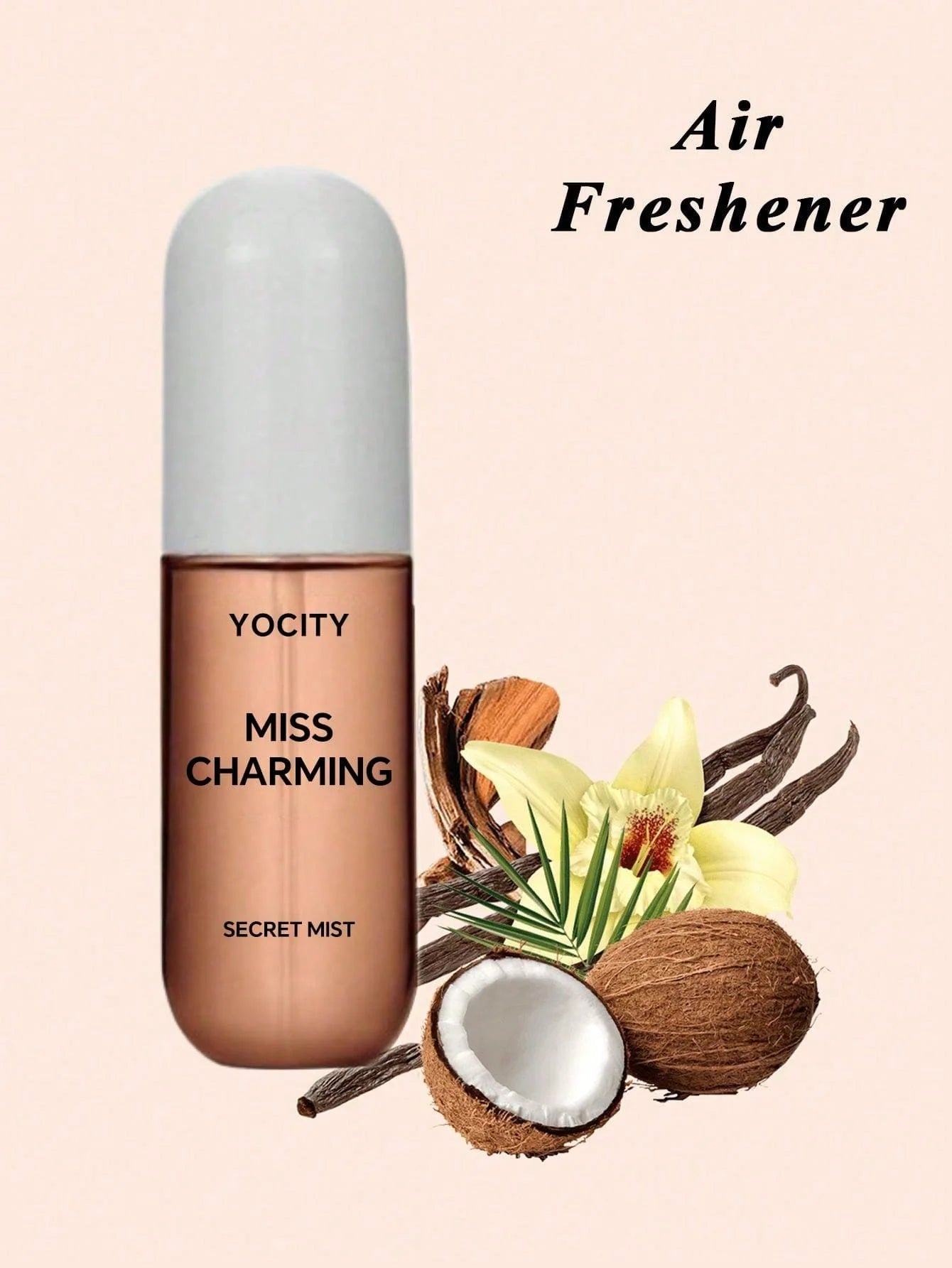 YOCITY Coconut Vanilla Air Freshener Aromatherapy Car Home Mist - 7