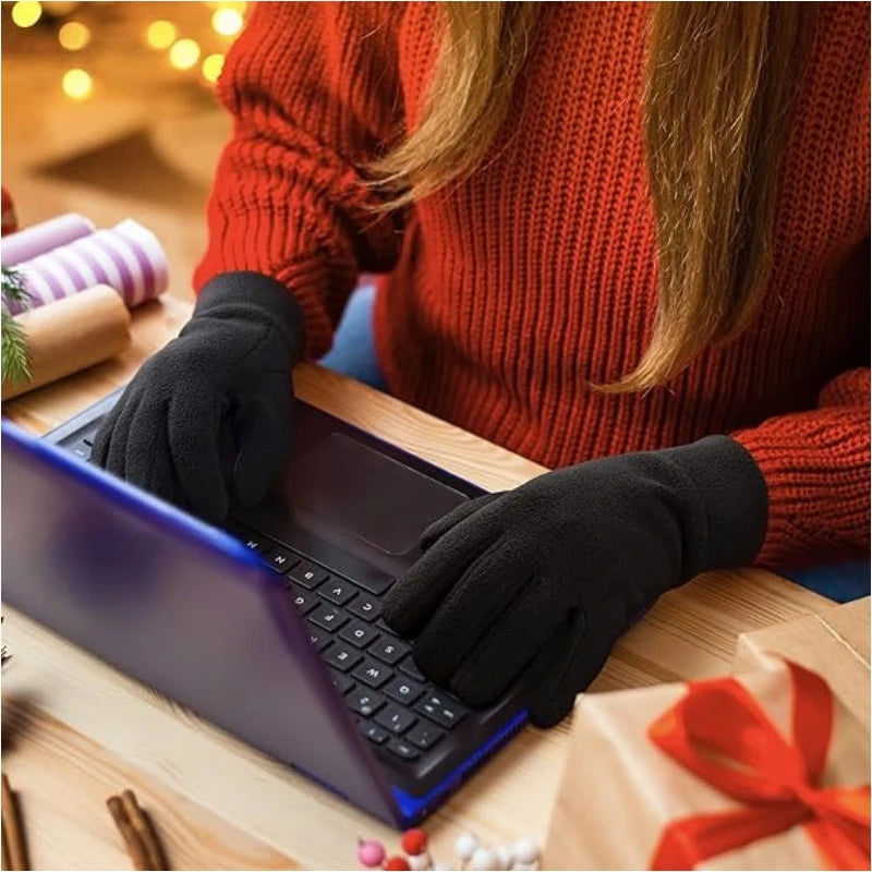 Thermal Winter Gloves Touch Screen Windproof Fleece Running Cycling Gear