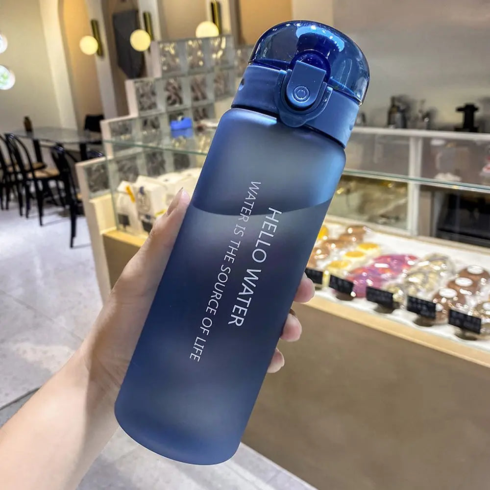 780ml Frosted Sports Water Bottle Leakproof Gym Travel Drinking Flask