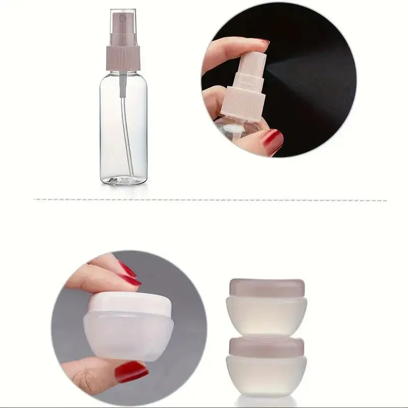 11 Piece Travel Bottle Set Leak Proof Toiletry Container Kit - 5