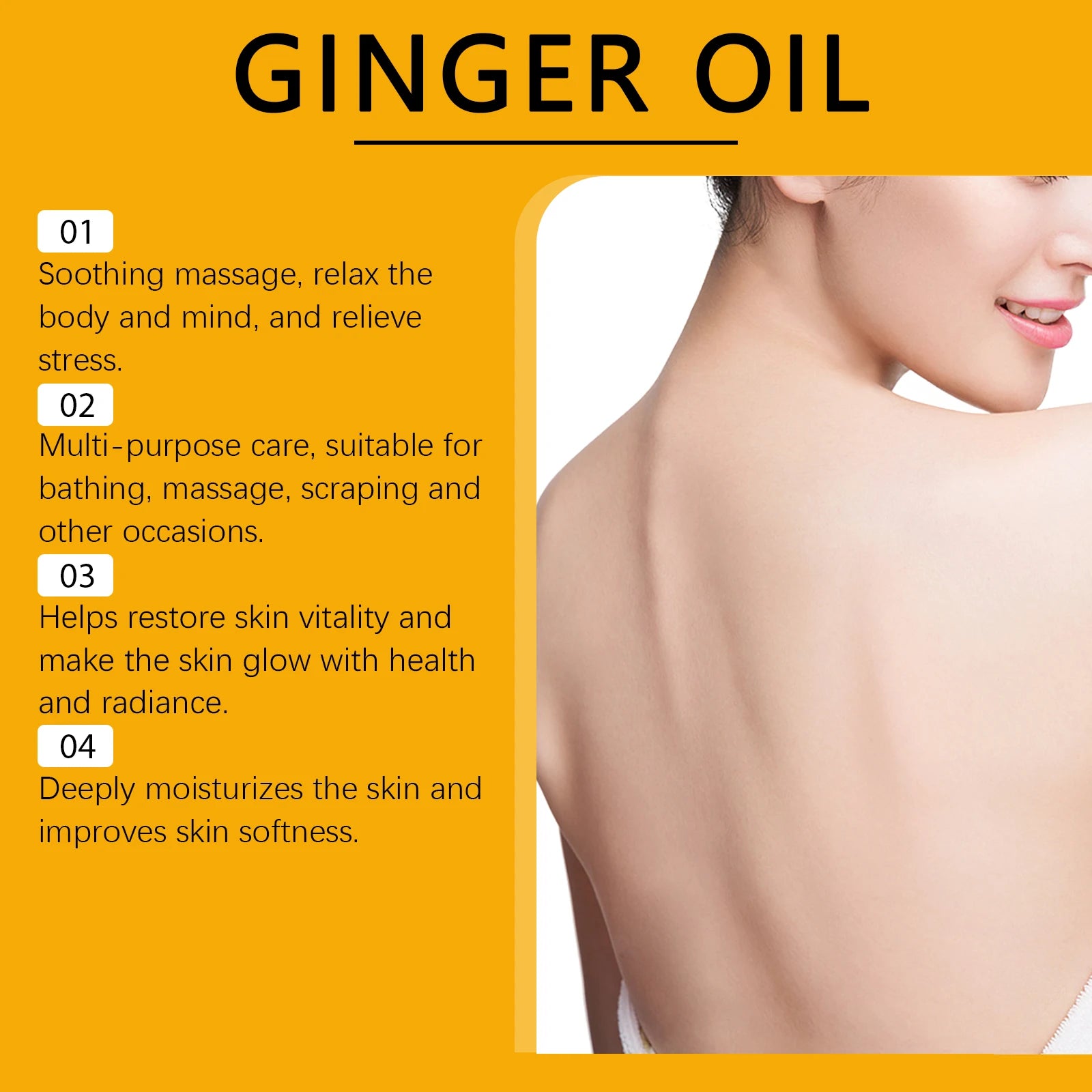 Ginger Massage Oil Body Relaxing Essential Oil - 12