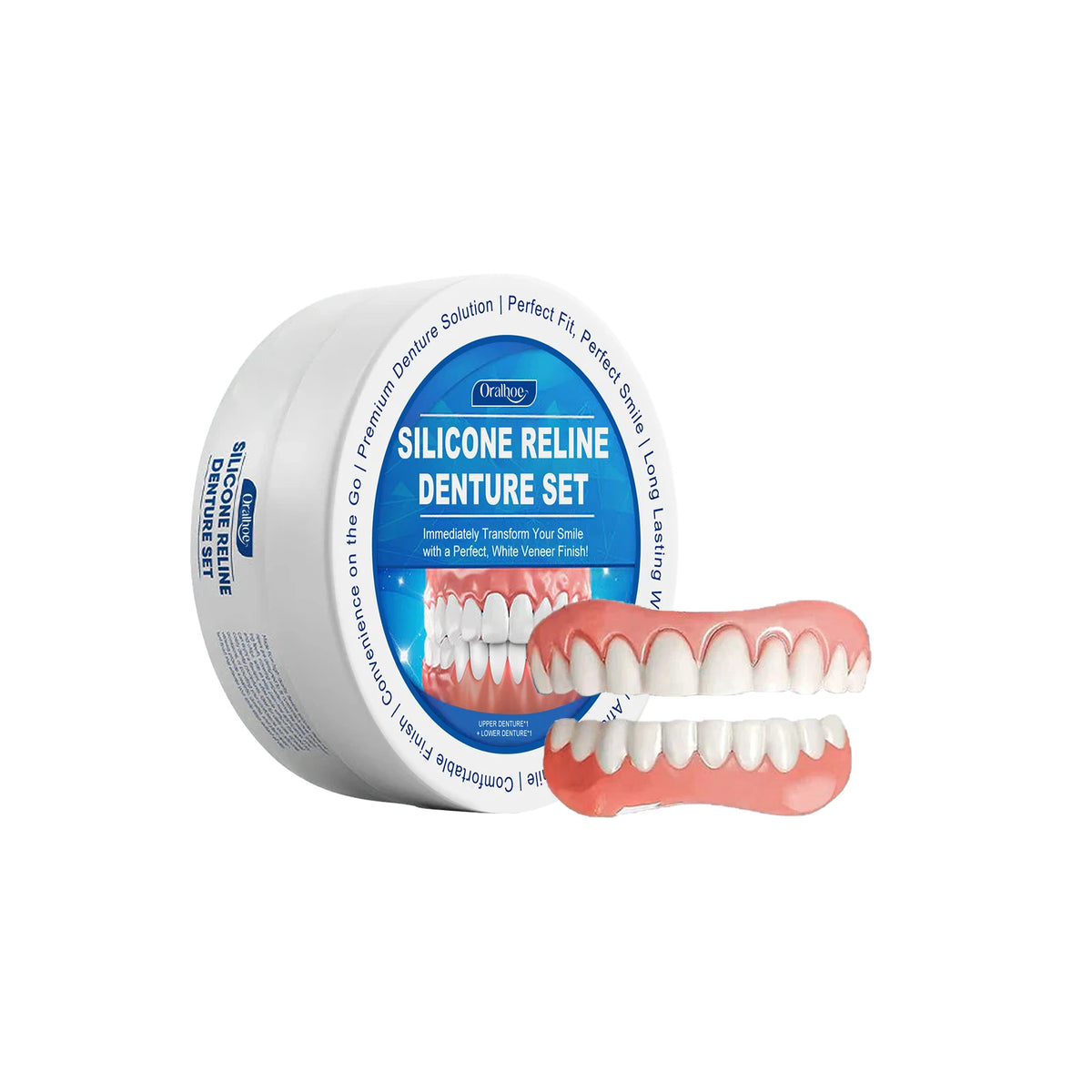 Soft Silicone Denture Reline Kit Temporary Dental Repair