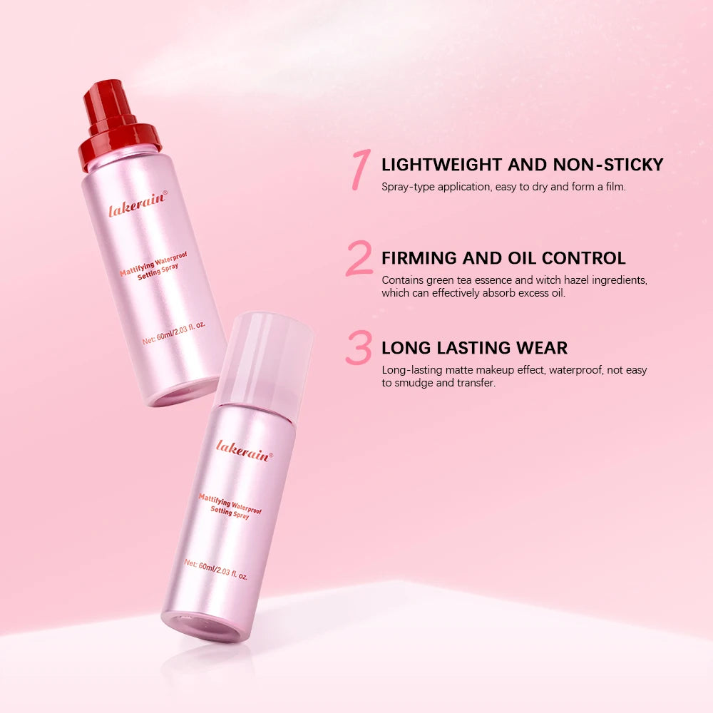 Mattifying Waterproof Setting Spray Long Lasting Makeup Fixer