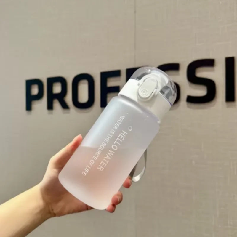 550ml Space Themed Water Bottle Leak Proof Sports Straw Cup