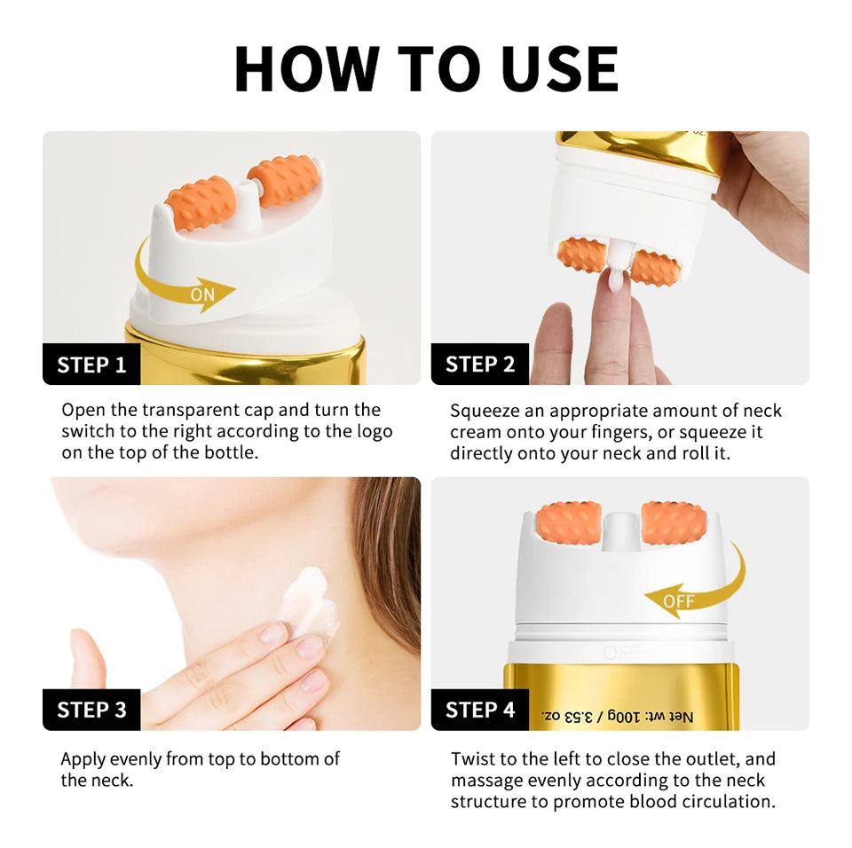 Roller Neck Cream Firming Anti Wrinkle Moisturizer