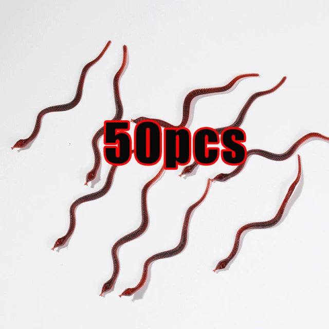 50pcs Realistic Fake Bug Prank Set Halloween Party Decor Props