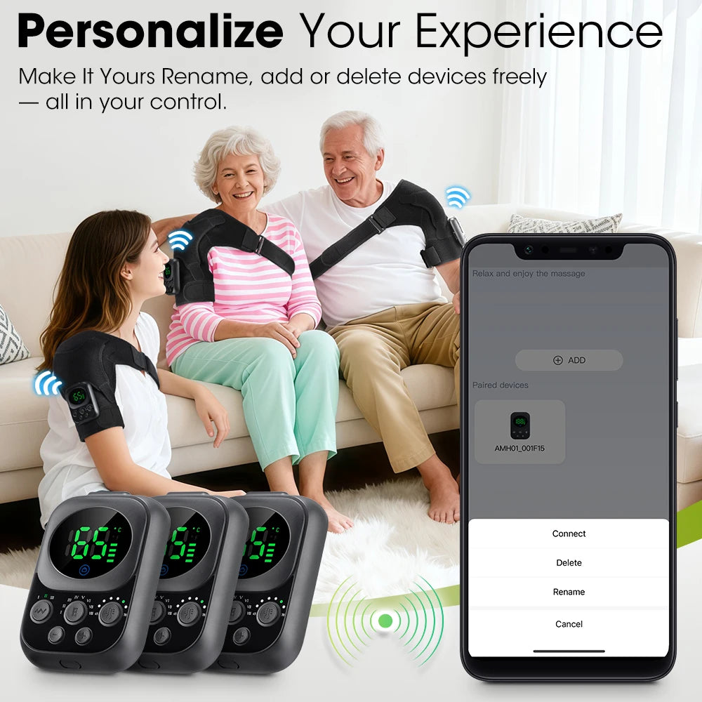 Smart Cordless Shoulder Heating Massager Electric Brace