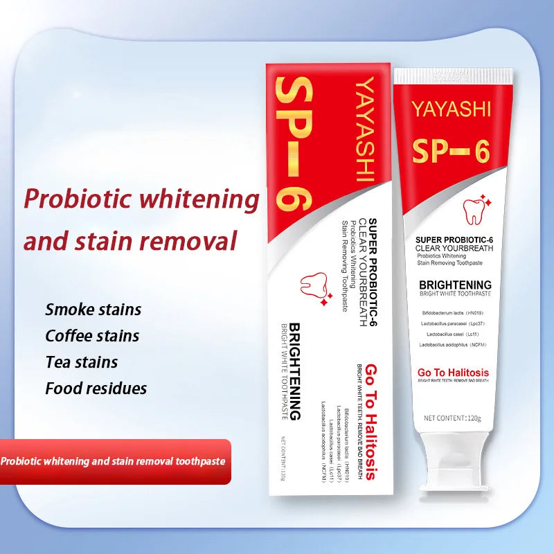 SP-6 Probiotic Whitening Toothpaste Stain Remover Teeth Whitener - 7